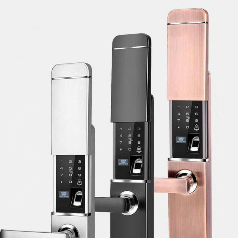 2020 New Security Intelligent Door Lock Biometric Fingerprint Lock Digital Lock Safe Eletronic Door Smart Unlock