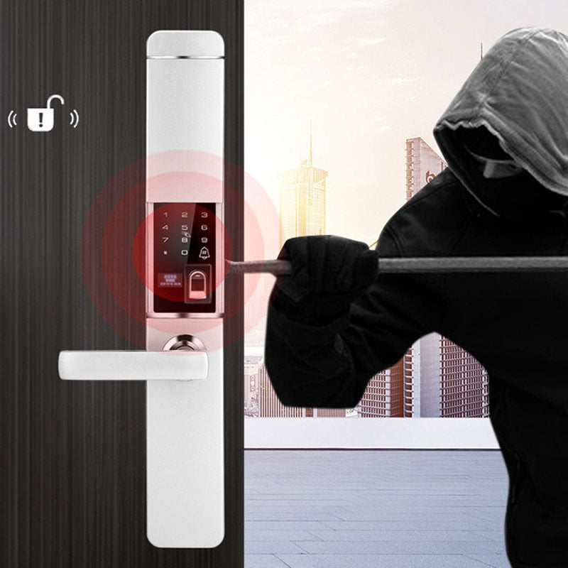 2020 New Security Intelligent Door Lock Biometric Fingerprint Lock Digital Lock Safe Eletronic Door Smart Unlock