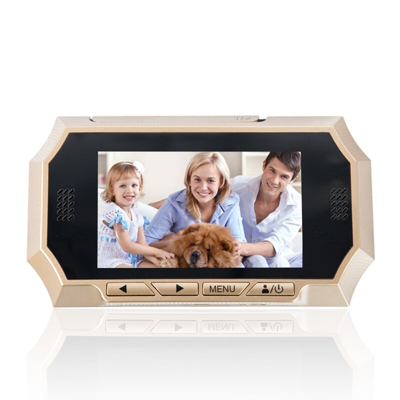 4.3\" LCD Smart Door Peephole Viewer PIR Auto Photos/Audio Video Record HD IR Night Vision Camera Doorbell Motion Detect Sensor