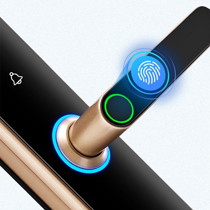 Certification authority Security Intelligent Door Lock Biometric Fingerprint Lock Safe Eletronic Door Smart Unlock Digital Lock