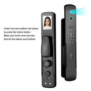 WIFI Remote Control Door Lock Fingerprint Pin Key Unlock Apartment Door Locks High Security Smartphone Keyless Door Lock