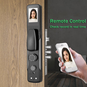 WIFI Remote Control Door Lock Fingerprint Pin Key Unlock Apartment Door Locks High Security Smartphone Keyless Door Lock