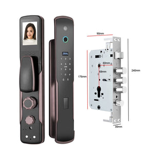 WIFI Remote Control Door Lock Fingerprint Pin Key Unlock Apartment Door Locks High Security Smartphone Keyless Door Lock