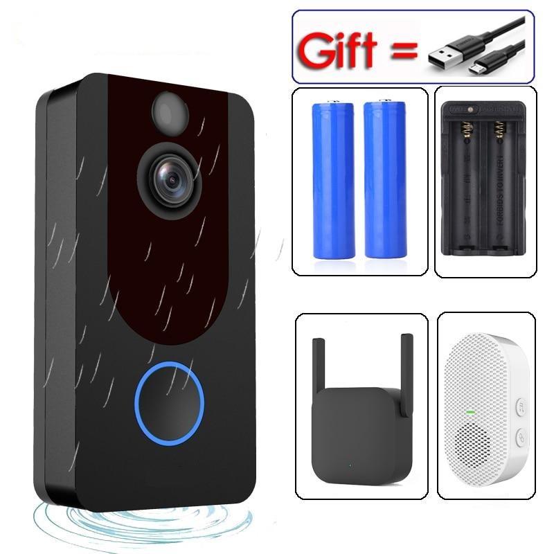 V7 HD 1080P Smart WiFi Video Doorbell Camera Visual Intercom Night vision IP Door Bell Wireless Security Camera