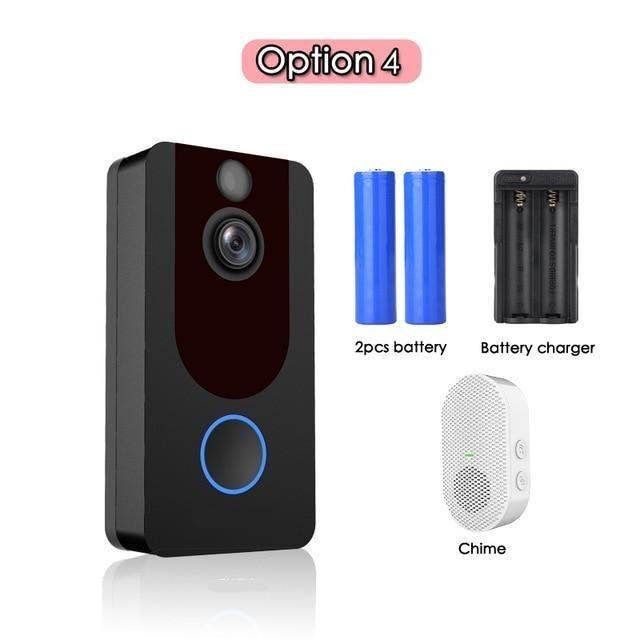 V7 HD 1080P Smart WiFi Video Doorbell Camera Visual Intercom Night vision IP Door Bell Wireless Security Camera