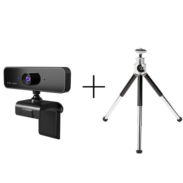 1080P Webcam with Microphone Full HD Video Web Cam Computer Peripheral USB Web Camera for Youtube PC Laptop Live Video Tripods