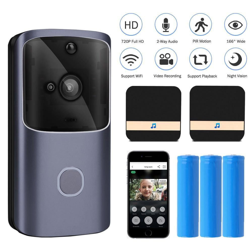 WIFI Doorbell Smart Home Wireless Phone Door Bell Camera Security Video Intercom 720P HD IR Night Vision For Apartments