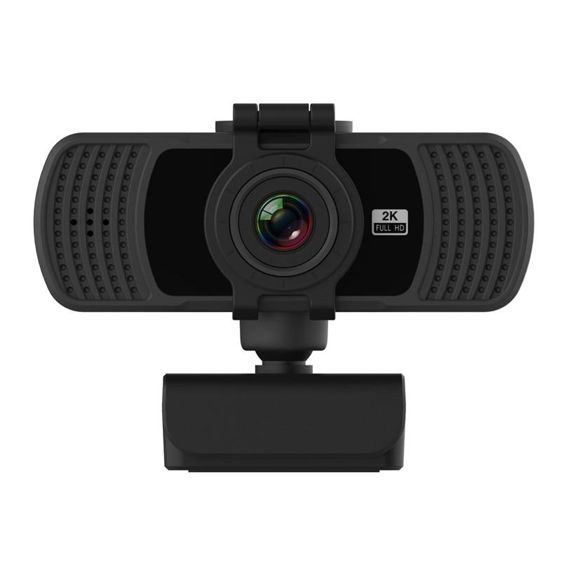 Webcam 2K Computer PC Web Camera with Microphone for Live Broadcast Video Calling Conference