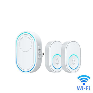 NEW 58 sound Home Welcome Doorbell Intelligent Wireless Doorbell Remote or tuya smart WIFI DoorBell home Alarm System EU US Plug